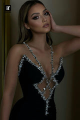 34552 - Exquisite Mermaid/Trumpet Beads Sleeveless Prom Evening Formal Dress