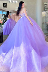 34558 - Charming Off Shoulder Beads Ball Gown Prom Formal Dress