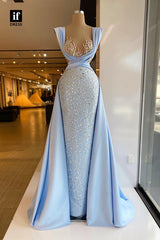 34944 - Gorgeous Sheath beads Sleeveless Prom Evening Formal Dress