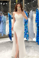 34950 - Sexy/Hot Spaghetti Straps Side Slit Party Prom Formal Dress