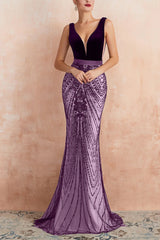 Black Sequins Mermaid Dress