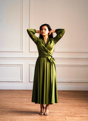 A-line Elegant V-Neck Half Sleeve Bridesmaid Dress Formal Dresses for Wedding Guest Cocktail Dress Mother of the Bride Dresses