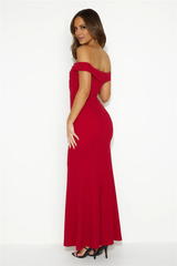 Jimiss off shoulder mermaid sleeveless and floor length Prom dress