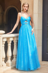 Sea blue layered chiffon gowns even dresses