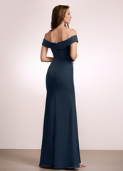 Ruffled A-line Floor-length Chiffon Bridesmaids Dress