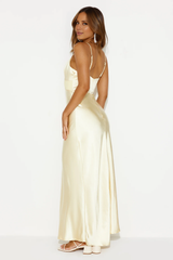 Jimiss V-neck satin tight corset backless long Prom dress