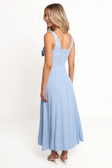 Jimiss V-neck sleeveless backless mid length Prom dress
