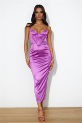 Jimiss mermaid slim shoulder strap tight corset with back strap mid length Prom dress