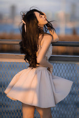Lovely Heart-Shaped Diamond Backless Prom Dresses, Party Dresses