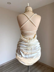 Women's Satin Dresses After Party Bridesmaid Dresses Prom Dress