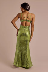 Mermaid Dress with Side Cutouts