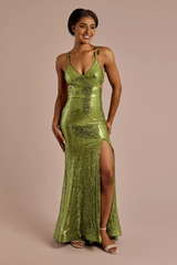 Mermaid Dress with Side Cutouts