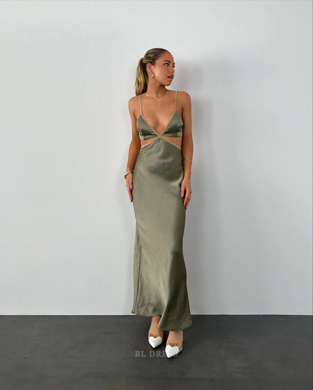 Sheath Spaghetti Straps formal dresses Bridesmaid Dresses evening gown Prom Dress