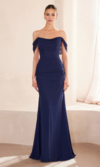 Jimiss off shoulder tight corset mermaid backless and floor length Prom dress