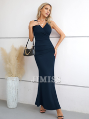 V-neck ball gown long dress party wrap elegant festival slimming evening gown