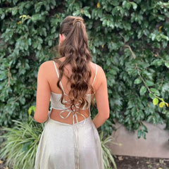 A Line V-Neck Spaghetti Straps Long formal dresses Bridesmaid Dresses evening gown Prom Dress