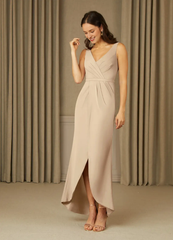Fish tail lace chiffon and floor length mother of the bride dress