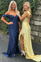Long Sheath Sweetheart Hot Stone Beading Prom Dresses