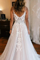 Aimishang Elegant A-Line Off The Shoulder Wedding Dress With Appliques And Slit