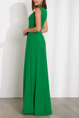 Simple and casual circular sleeveless mop mother of the bride dresses