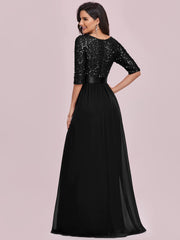 Women's Elegant Sequin Maxi Evening Dress