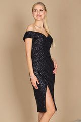 Short Formal Sequin Cocktail Dress