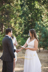 Plus Size V-Neck Floor-Length Wedding Dresses