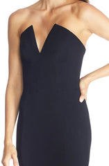 Noble strapless off shoulder and floor length strapless off back evening dress