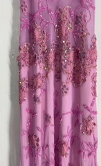 Beautiful A Line Spaghetti Straps Pink Long Prom Dresses Backless Tulle Evening Gowns P2315