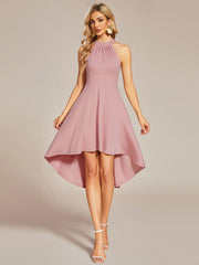 Weitese Halterneck Fashion Knee-Length A-Line Bridesmaid Dresses