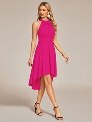 Weitese Halterneck Fashion Knee-Length A-Line Bridesmaid Dresses