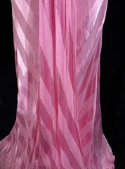Pink Mermaid Spaghetti Straps Satin Beaded Long Prom Dress Beautiful Bridal Dress ED01632