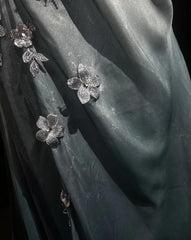 Elegant Chiffon Mermaid Gown  for Prom&Party 🎐Spaghetti Strap Sequined Applique Evening Gown  ED01646