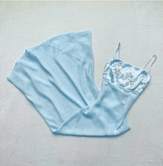 Sweet Pink Spaghetti Strap Chiffon Embroidered Applique Long Prom Dress Party Dress ED01657