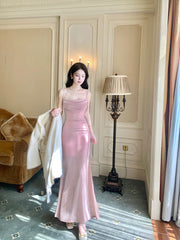 Beautiful Spaghetti Strap Bodycon Dress Sleeveless Prom Dress Quinceañera Prom Dress ED01757