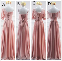 A-line Gorgeous Chiffon Floor Length Bridesmaid Dress