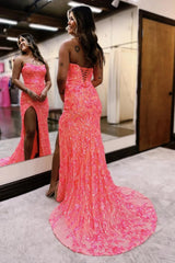 Mermaid Lace Up Long Prom Dress Off Shoulder Sparkly Sexy
