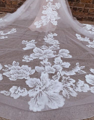 Aimishang Wedding Dress Mermaid Spaghetti Straps Chapel Train With Appliques