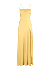 Aimishang Elegant Dresses Gowns Evening Dresses Spaghetti Straps Long Prom Dress Satin Formal Party Dress