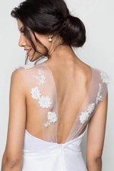 Sweetheart A line Tulle Classic Wedding Dresses