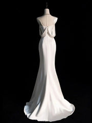 Wholesale Simple One Shoulder Prom Dress Mermaid Wedding Dress Elegant Evening Dress