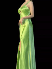 Elegant Green Vintage Beading Long Prom Dress Formal Party Dress Evening Dress Wholesale