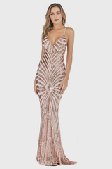 Aimishang Sexy Sheath V-neck Long Prom Dresses Charming Evening Party Dress Formal Dress