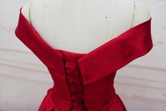 Long Satin Off The Shoulder Formal Dresses