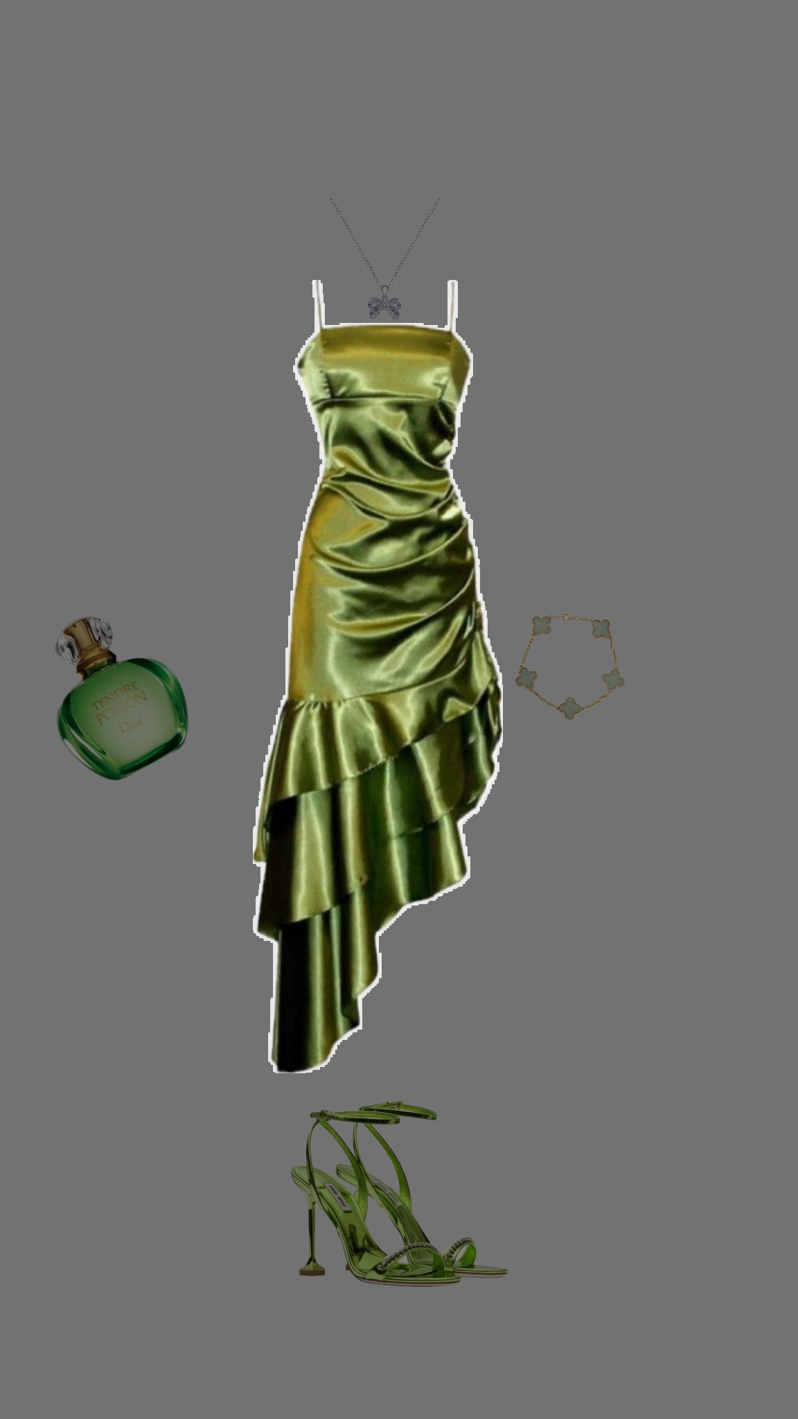 Modest High Low Spaghetti Straps Green Party Dress Prom Dresses P2343