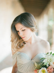 Stunning A-Line Off-the-Shoulder Long Chiffon Wedding Dresses with Split-Front