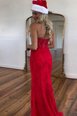 Wholesale Light Blue Prom Dress Mermaid Deep V-Neck Long Lace With Split Charming Lilac Evening Dress