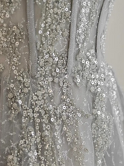 Pretty A line Off The Shoulder Sequin Long Evening Party Dress Prom Dresses PD0056