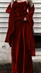 Vintage A Line Spaghetti Straps Green Chiffon Prom Dresses Long Evening Gown Formal Party Dress With Ribbon SD1302