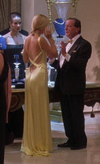 Gorgeous Mermaid Spaghetti Straps Floor Length Yellow Evening Dress Backless Prom Dresses SD2047